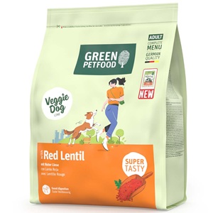 3er-SET Vega Hund Trockenfutter GPF Dog Red Lentil NICHT BIO 900g Green Petfood - Bild 1