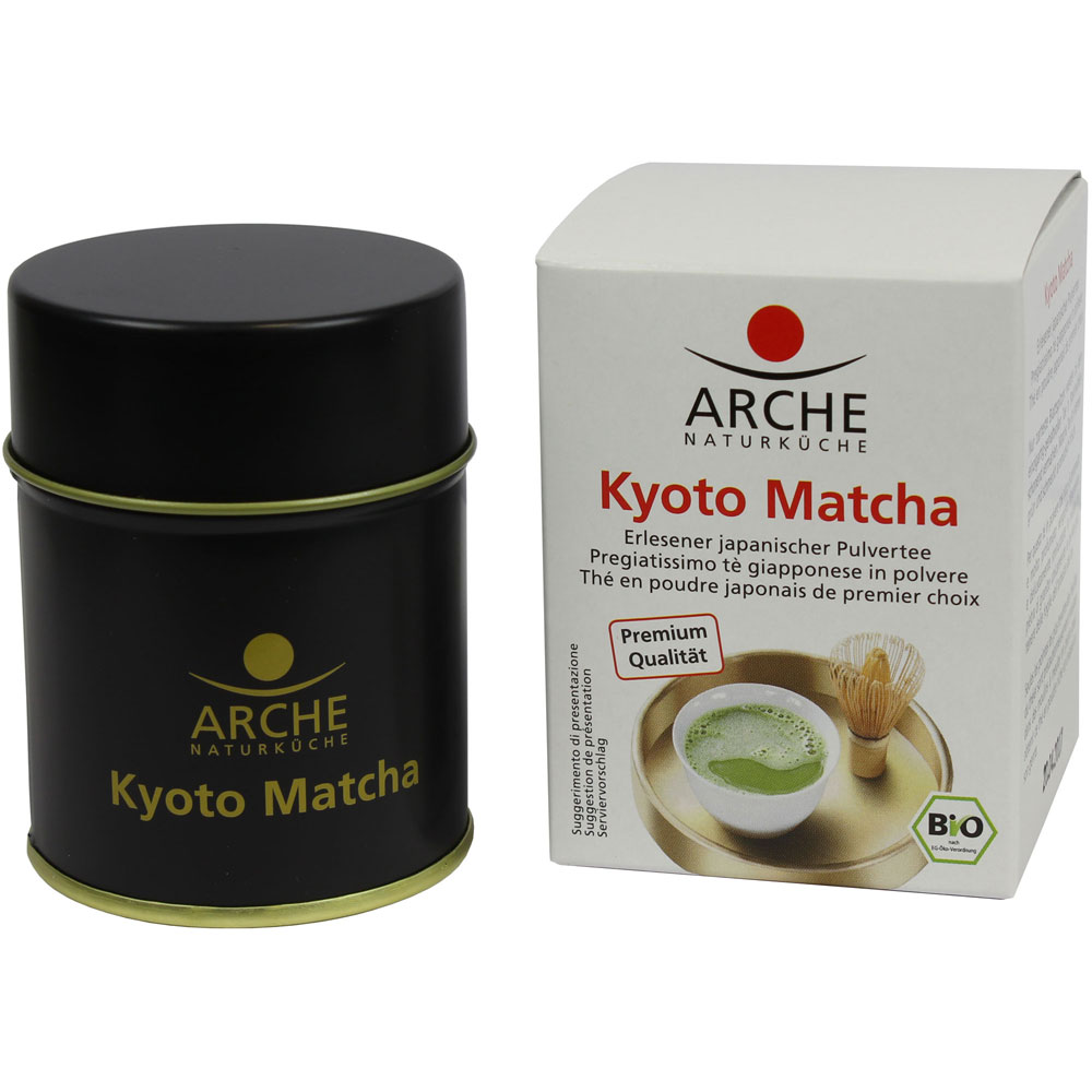 3er-VE  Bio Grüntee Kyoto Premium Matcha 30g Arche - Bild 1