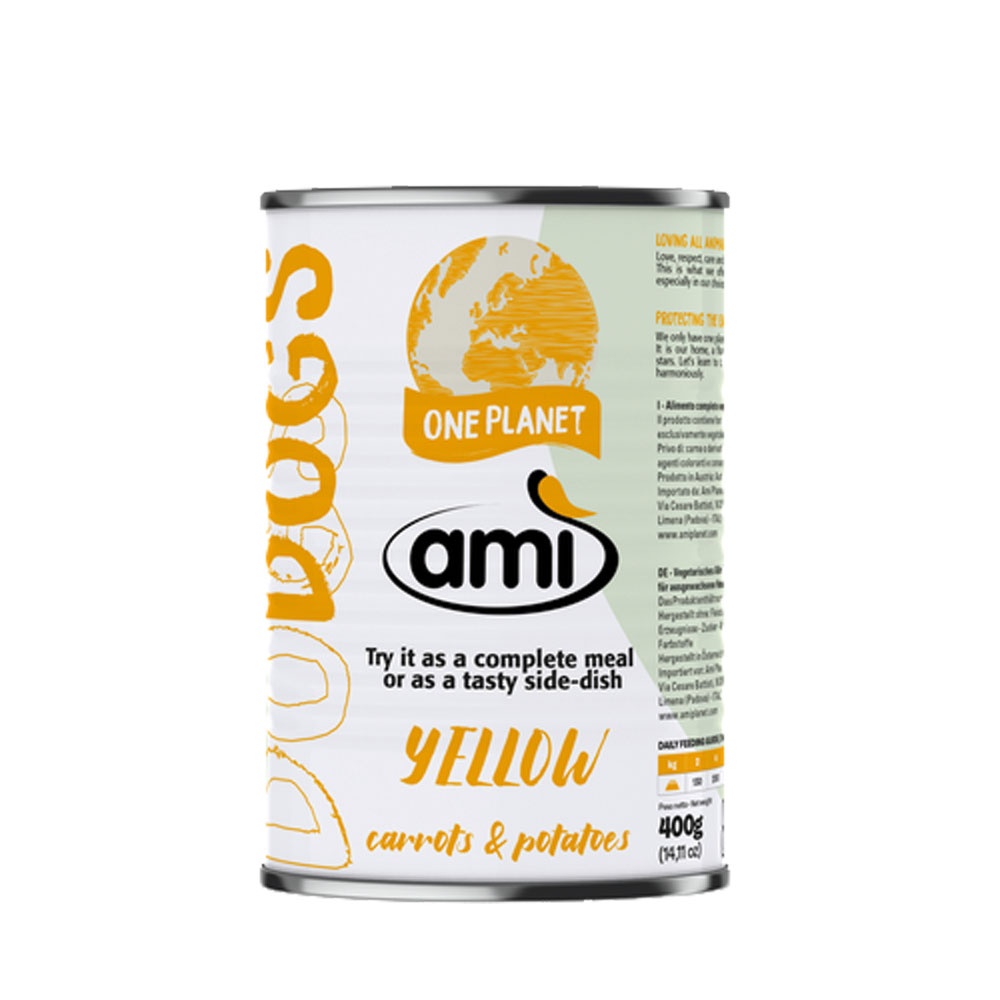 4er-SET AMI Hundefutter V-Love YELLOW (Nicht Bio) 400g Dose - Bild 1