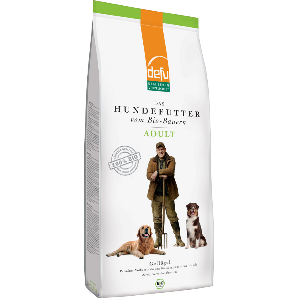 4er-SET Bio Hundefutter Adult 12,5kg Defu - Bild 1