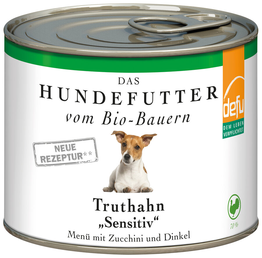 4er-SET Bio Hundefutter Truthahn Sensitive 200g defu - Bild 1
