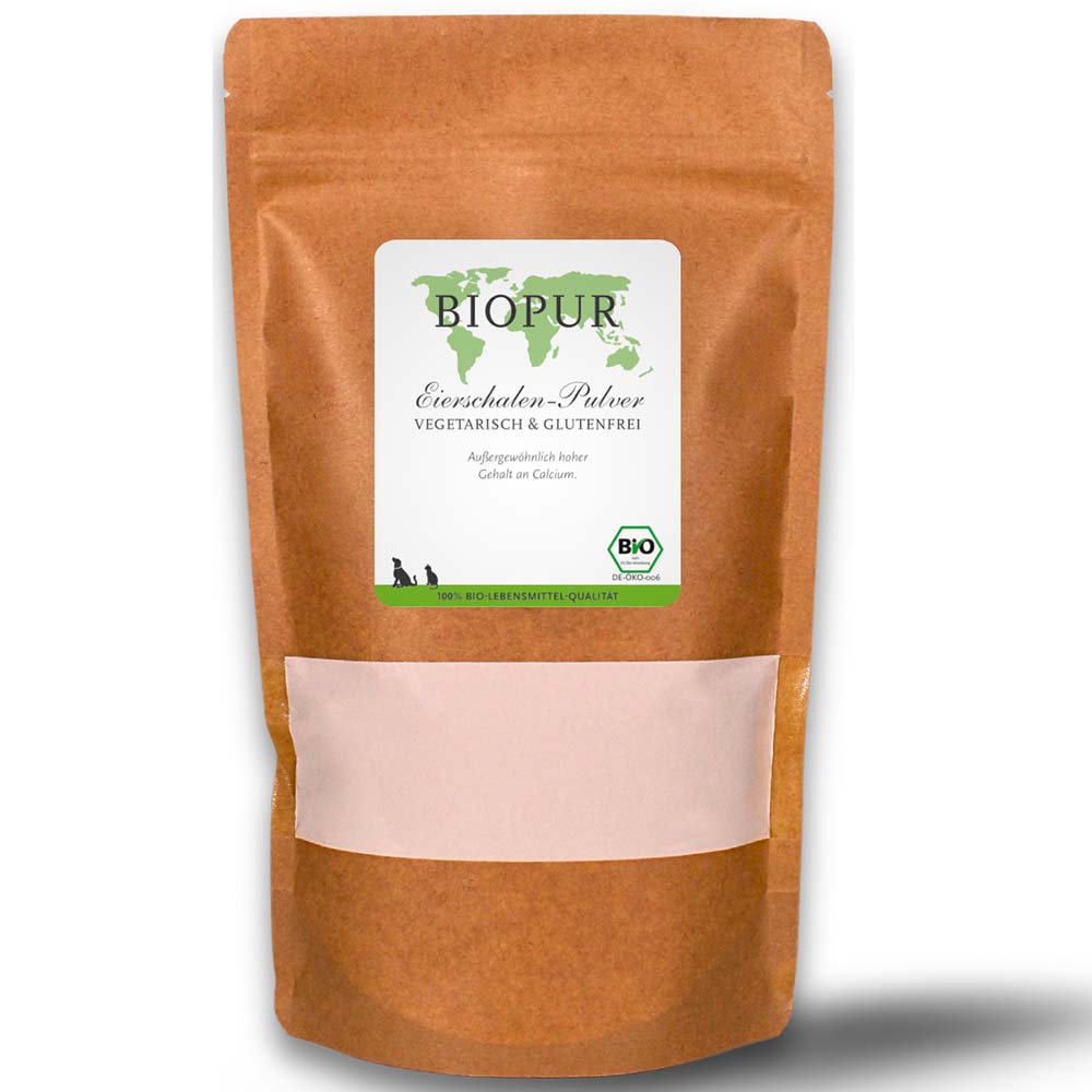 4er-SET Bio Nahrungserg&auml;nzung Eierschalen Pulver 100g Bio Pur - Bild 1