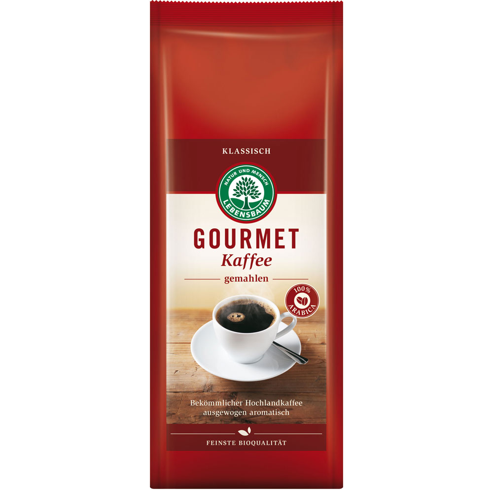 4er-SET Gourmet-Kaffee, gemahlen 500g Lebensbaum - Bild 1
