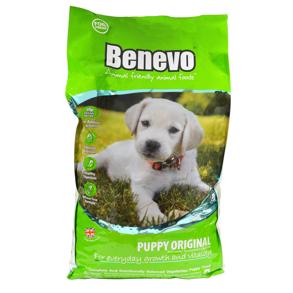 4er-SET Hunde-Trockenfutter Vegan für Welpen (Nicht-Bio) 10kg Benevo - Bild 1
