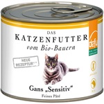 4er-SET Katze Nassfutter Bio Gans 200g Sensitiv defu - Bild 1