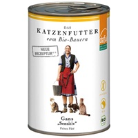 4er-SET Katze Nassfutter Bio Gans 400g Sensitiv defu - Bild 1