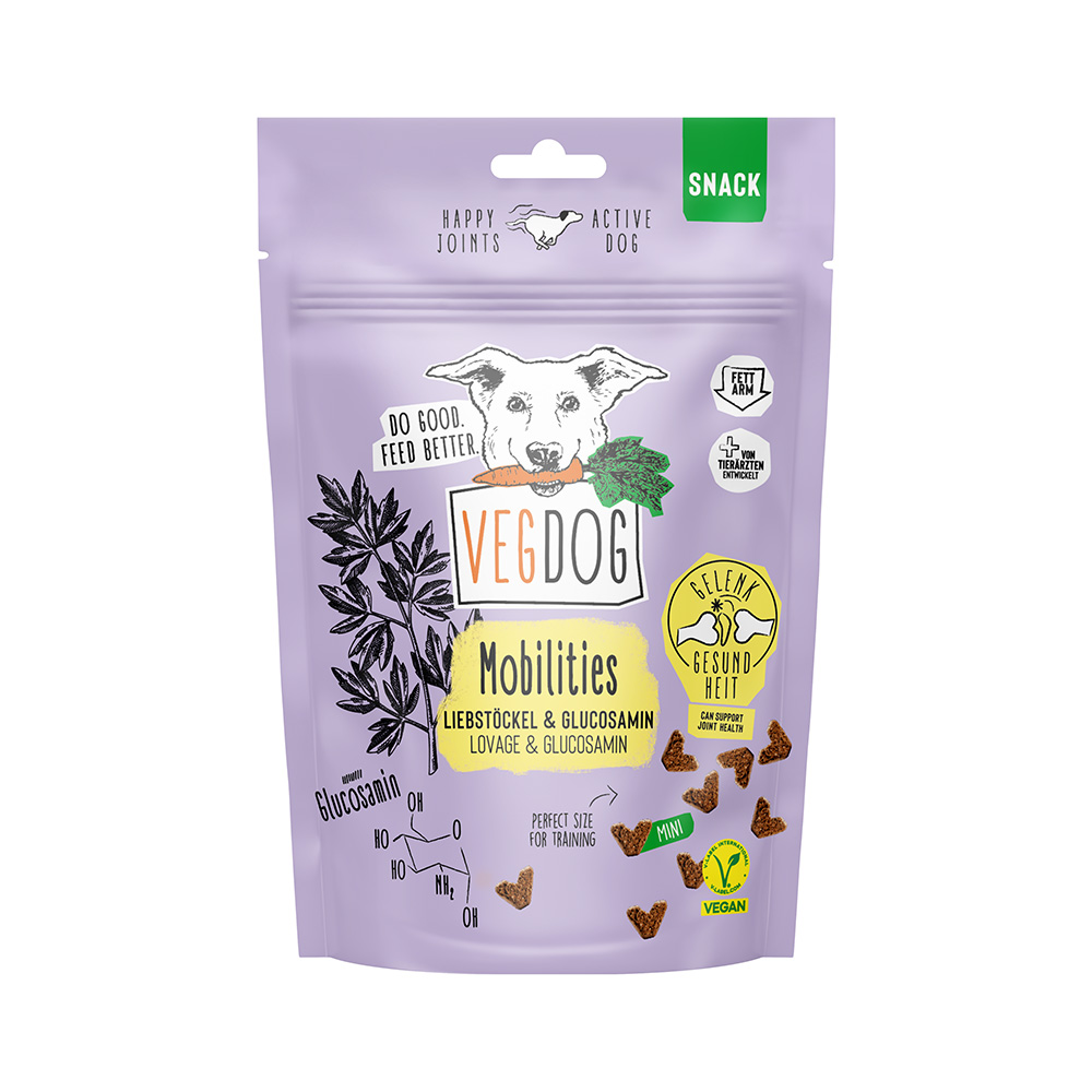 4er-SET Mobilities Minis Hund Veganer Snack 115g SET VegDog - Bild 1