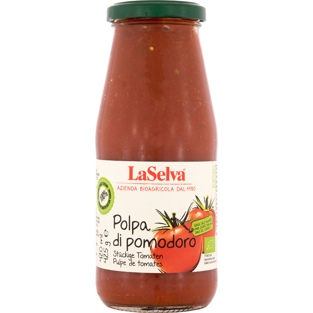 4er-SET Tomatenpolpa 425g LaSelva - Bild 1