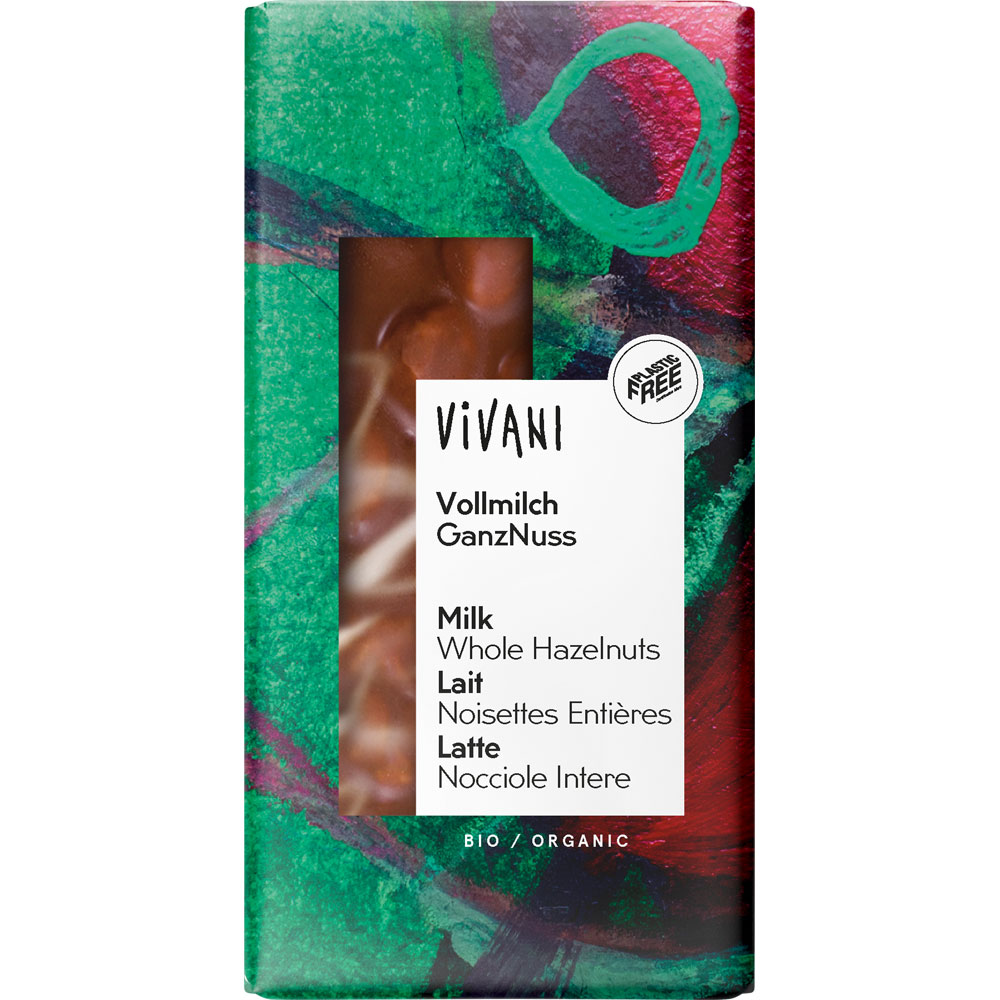 4er-SET Vollmilch Nuss mit ganzen Haselüssen  Vivani - Bild 1