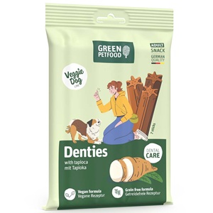 5er-SET Hunde Zahnpflegesnack GPF Denties with Tapioca NICHT BIO 180g Green Petfood - Bild 1