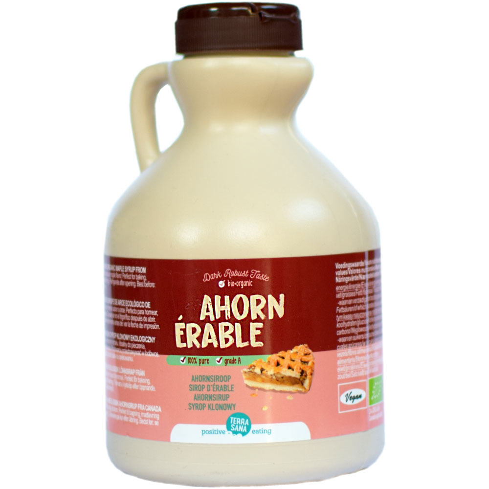 6er-SET Bio Ahornsirup 100% Grad C, 500ml Flasche TerraSana - Bild 1