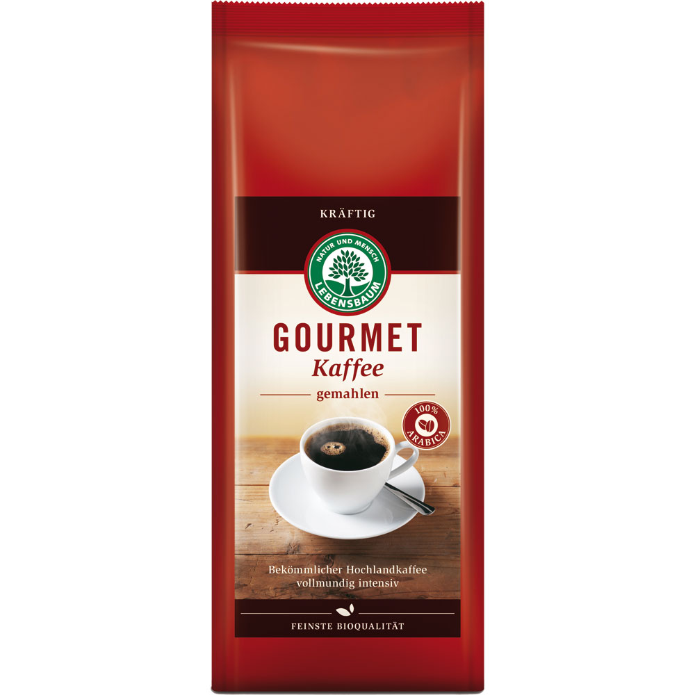 6er-SET Bio Kaffee Gourmet-Kaffee, kräftig, gemahlen 500g Lebensbaum - Bild 1