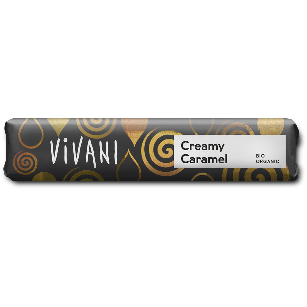 6er-SET Bio Schoko Riegel Creamy Caramel 40g Vivani - Bild 1