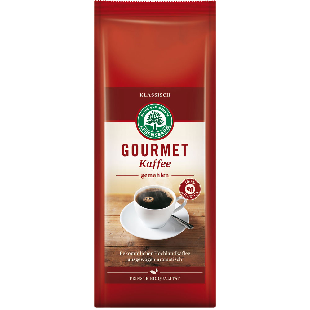 6er-SET Gourmet-Kaffee, gemahlen 500g Lebensbaum - Bild 1