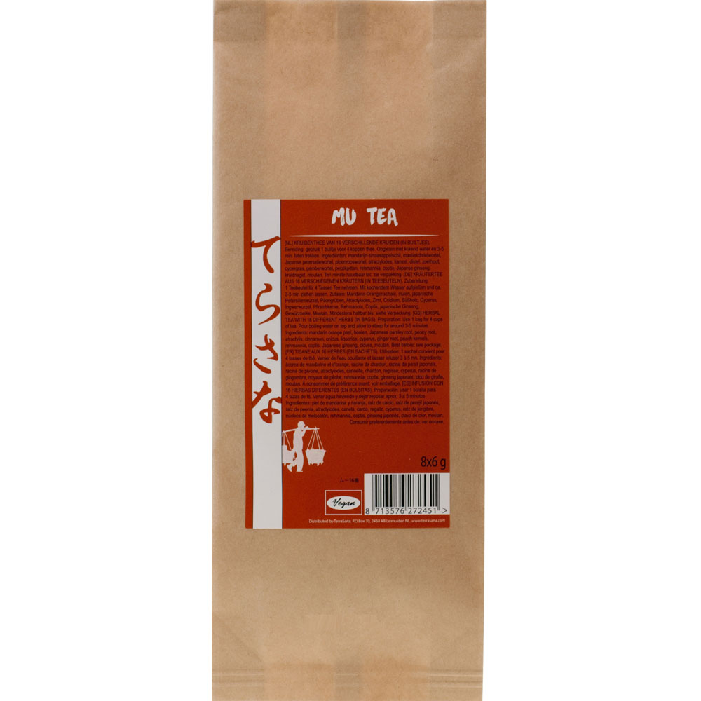6er-SET Mu Tee Teebeutel NICHT BIO, 8x6g Muso - Bild 1