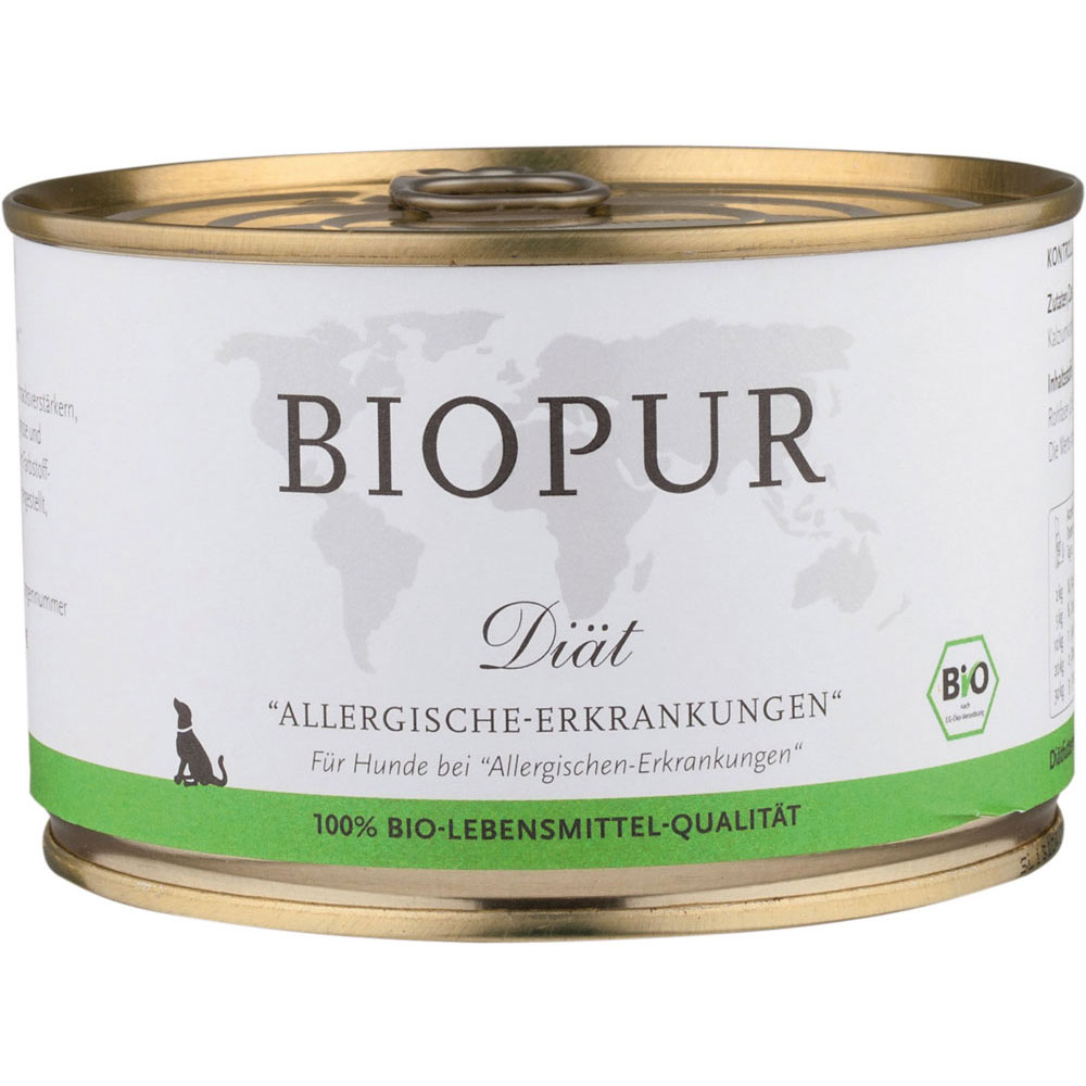 6er-VE Allergie 400g BIOPUR Bio Diätfutter für Hunde - Bild 1
