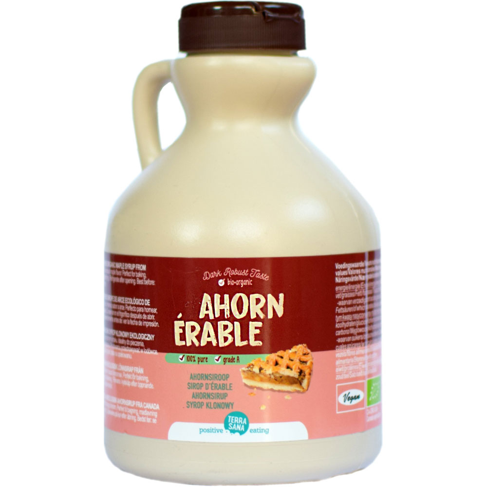 6er-VE Bio Ahornsirup 100% Grad A, 500ml Flasche TerraSana - Bild 1