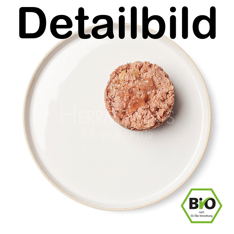 6er-VE Bio Erg&auml;nzungsfutter f&uuml;r Hunde/Katzen 100% Pute 400g Herrmanns - Bild 2