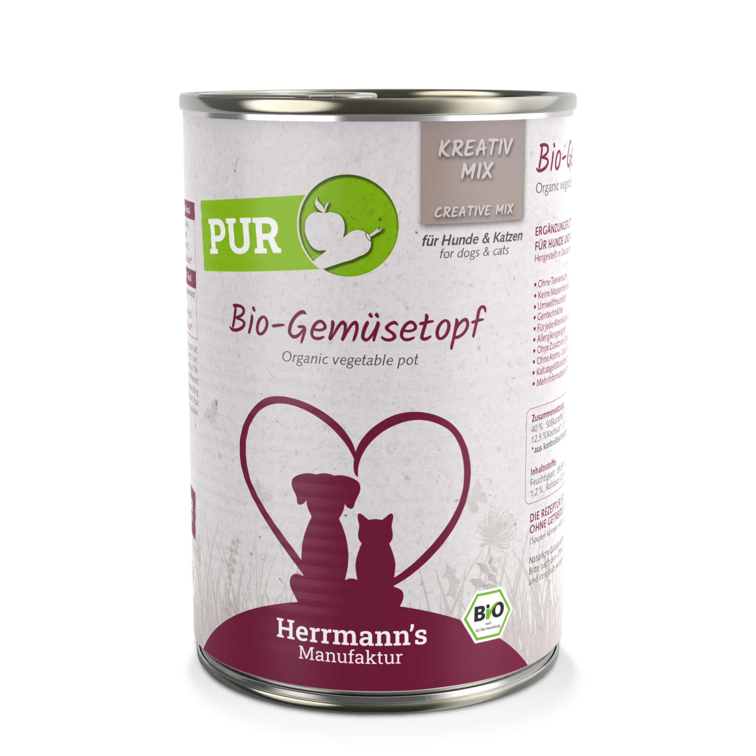 6er-VE Bio-Gem&uuml;setopf 400g Herrmanns - Bild 1