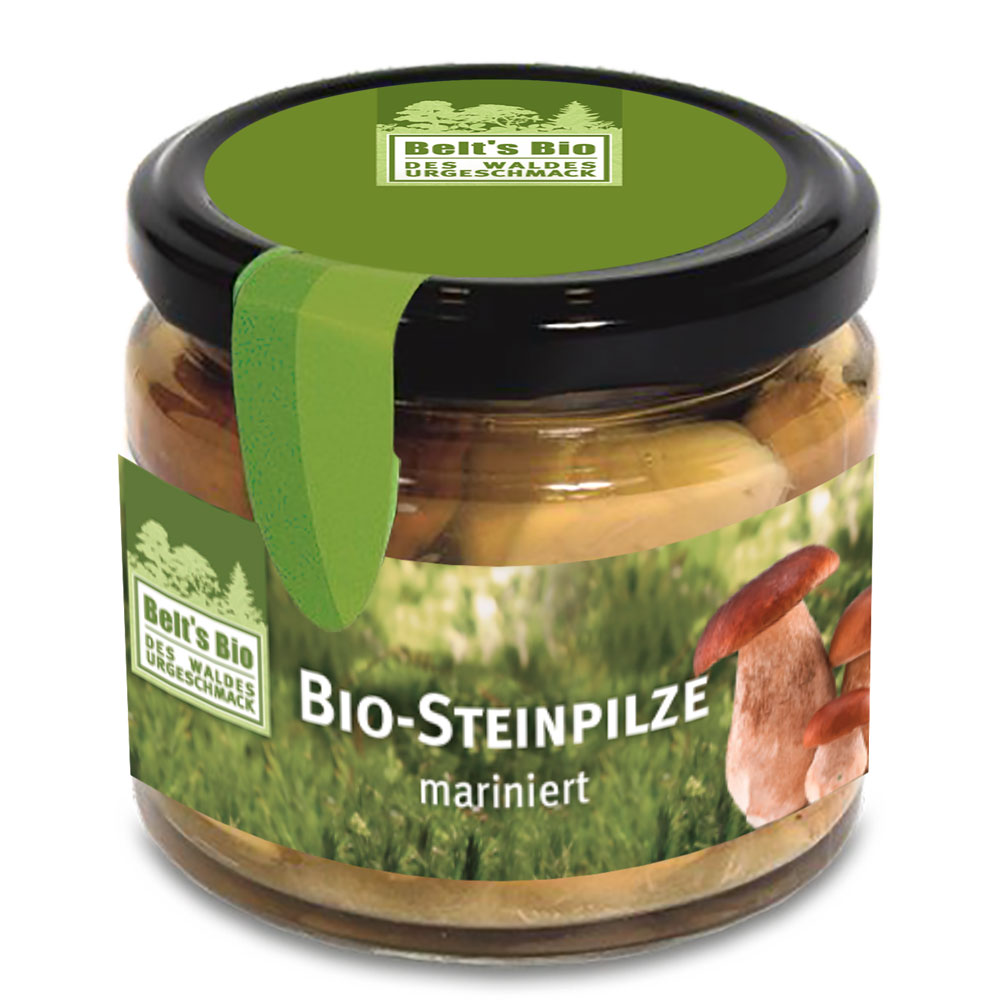 6er-VE Bio-Steinpilze, mariniert, im Glas, 180 g Belt's - Bild 1
