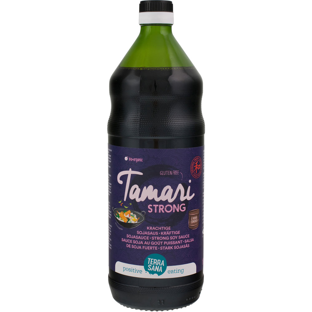 6er-VE Bio Tamari strong Premium, 1l Flasche TerraSana - Bild 1