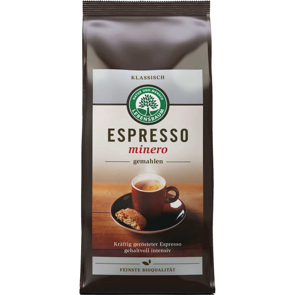 6er-VE Espresso Minero, gemahlen, 250g Lebensbaum - Bild 1