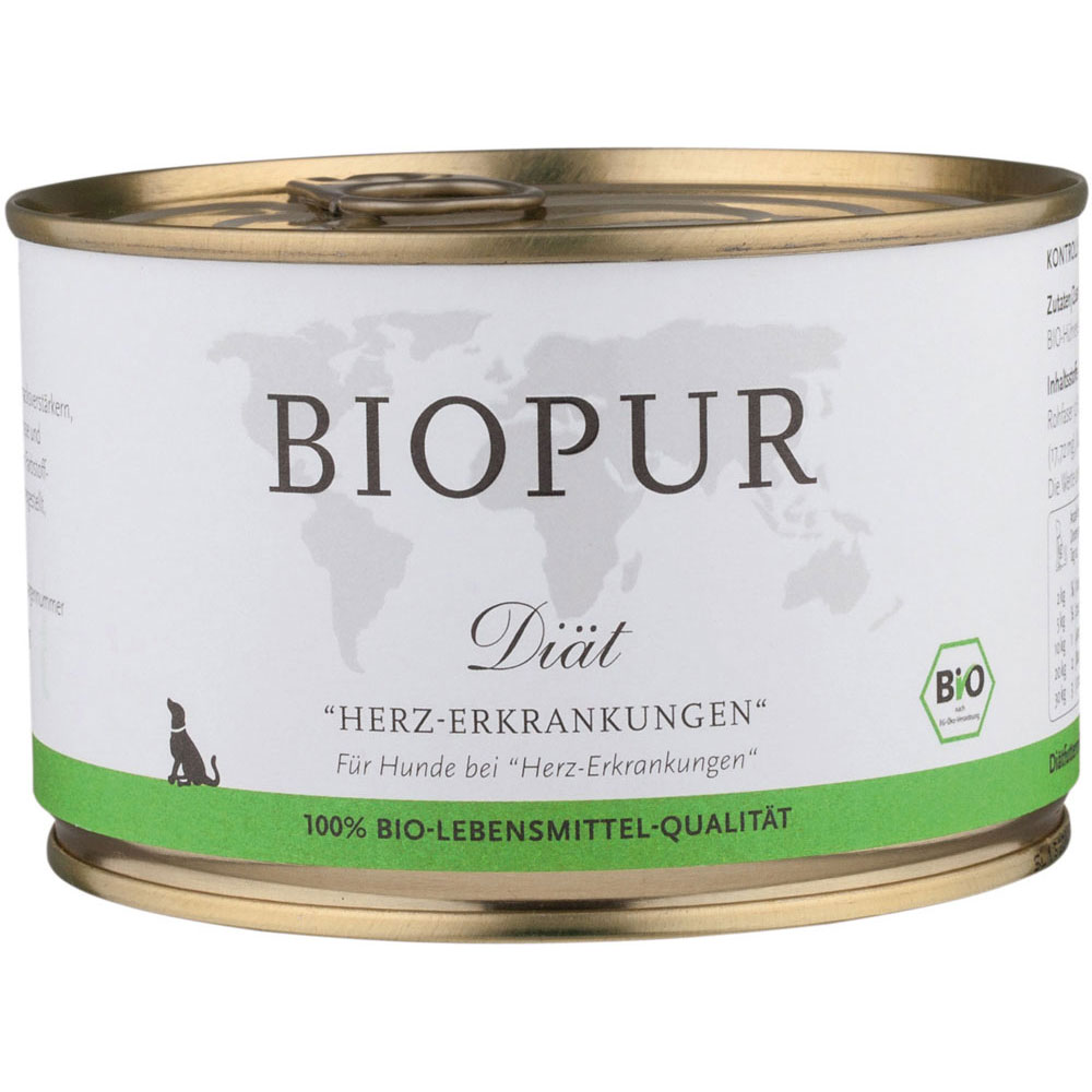 6er-VE Herz-Erkrankungen 400g BIOPUR Bio Diätfutter für Hunde - Bild 1