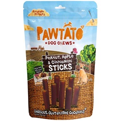 6er-VE Hunde Leckerli aus Süßkart, vegan, nicht Bio, mit Erdnuss, Apfel, Zimt, 120g Benevo - Bild 1