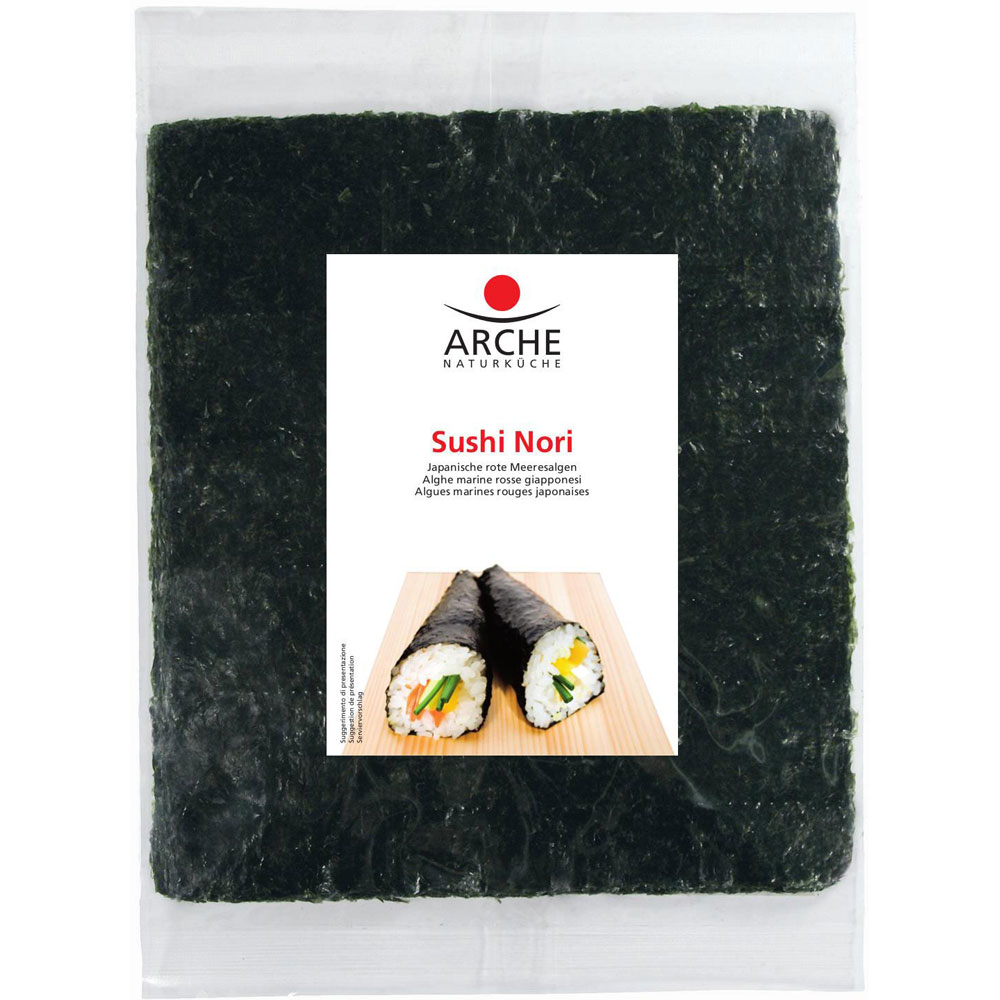 6er-VE Sushi Nori geröstet 7 Blätter -Nicht Bio- 17g Arche - Bild 1