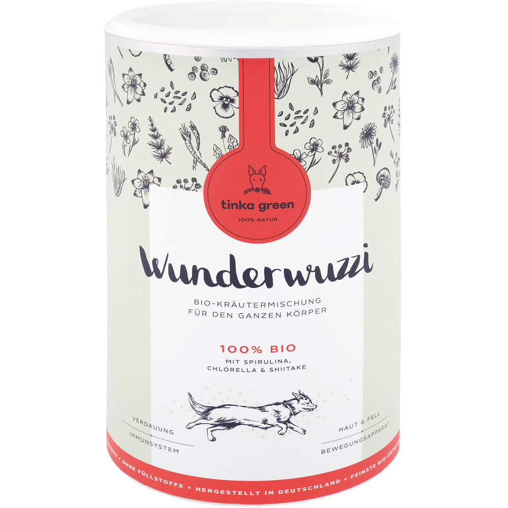 6er-VE Wunderwuzzi Bio-Kr&auml;utermisch.f. alle K&ouml;rperfunktionen, 400g tinka green - Bild 1