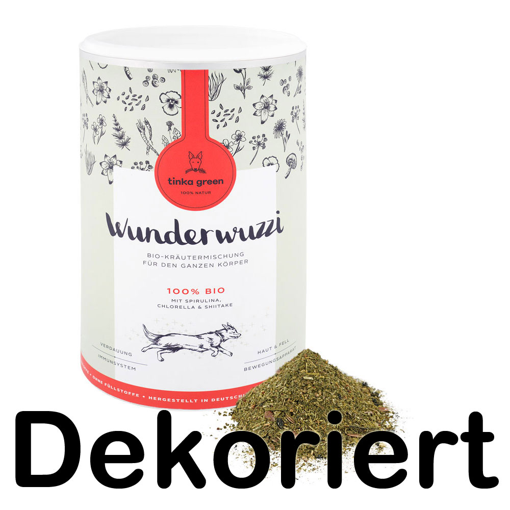 6er-VE Wunderwuzzi Bio-Kr&auml;utermisch.f. alle K&ouml;rperfunktionen, 400g tinka green - Bild 2
