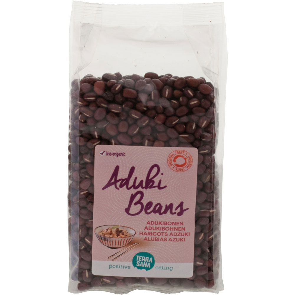 8er-VE Bio Adzukibohnen getrocknet, 350g Tüte TerraSana - Bild 1