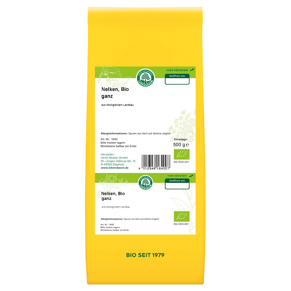 AGL  Bio Nelken, ganz, 500g Lebensbaum - Bild 1