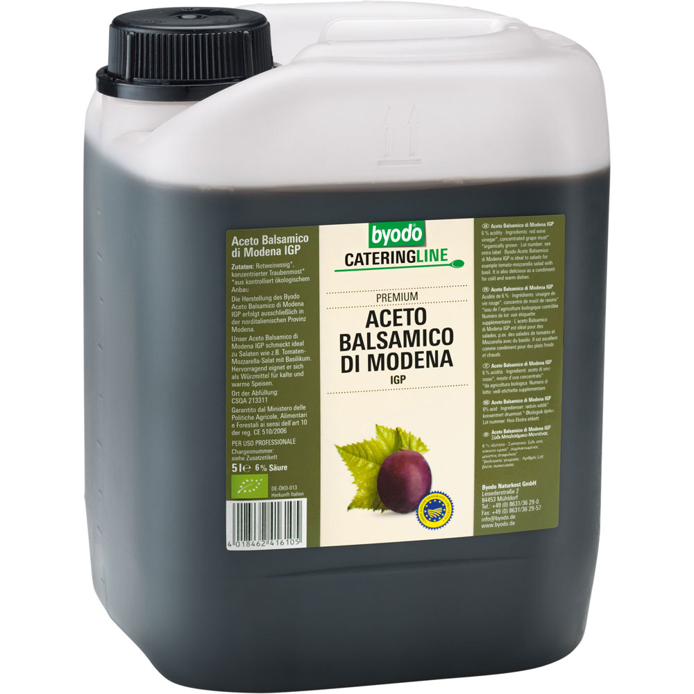 Aceto Balsamico, 6 % Säure 5-l-Kanister Byodo - Bild 1