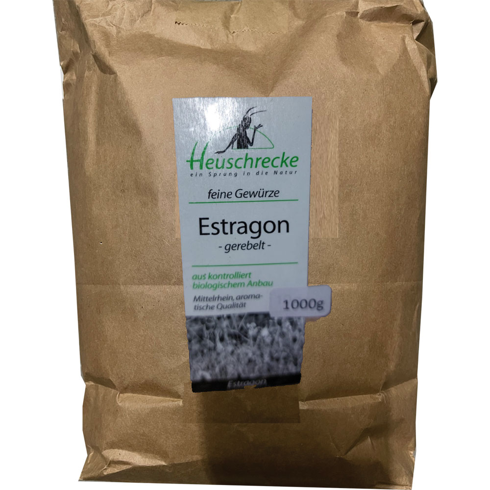 Bio Estragon, gerebelt, 1kg Heuschrecke - Bild 1