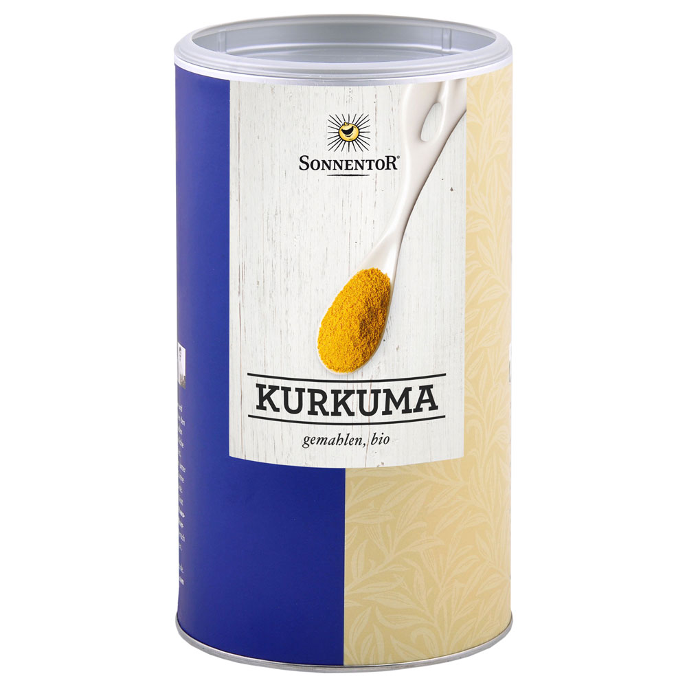 Bio Gewürz Gastrodose Kurkuma, gemahlen 550/500g Sonnentor - Bild 1