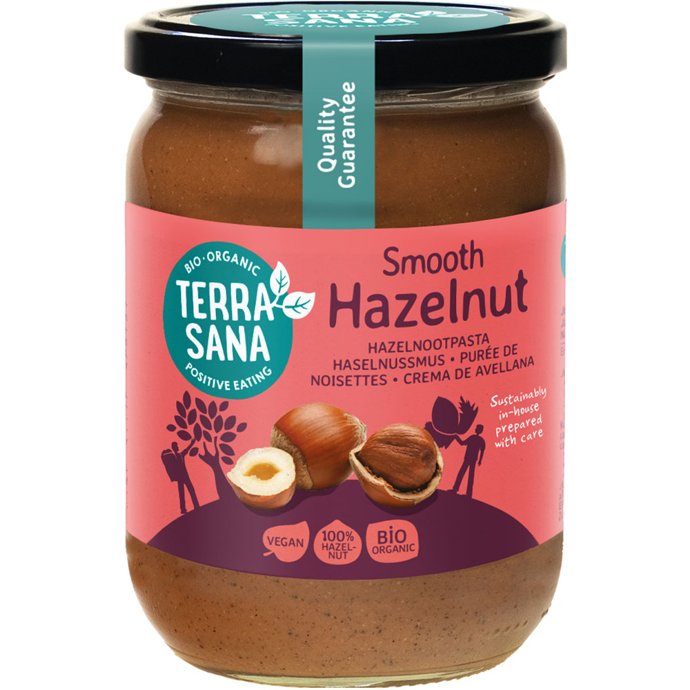 Bio Haselnussmus, 500g Schraubglas TerraSana - Bild 1
