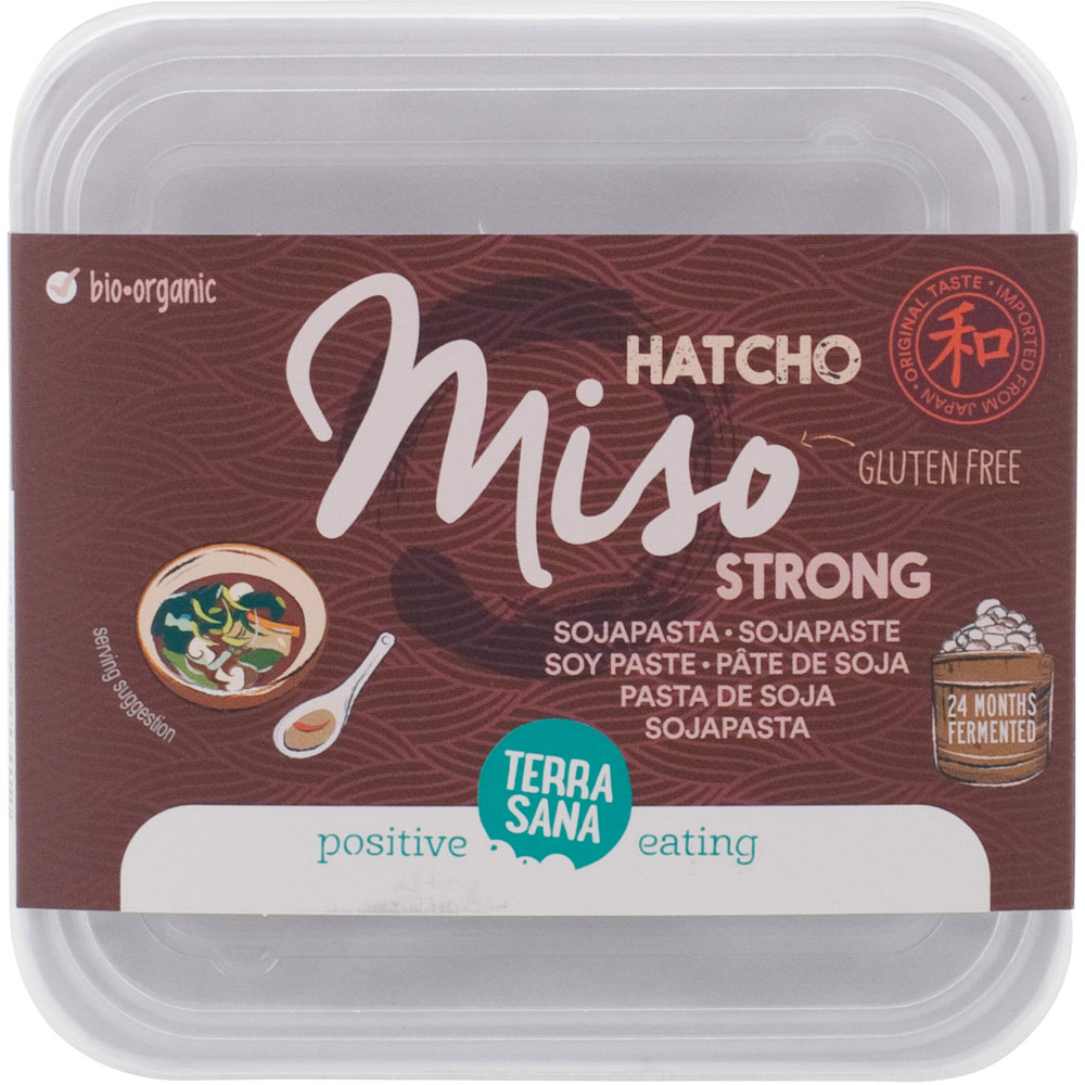 Bio Hatcho Miso unpasteurisiert, 300g Kunststoffbox TerraSana - Bild 1