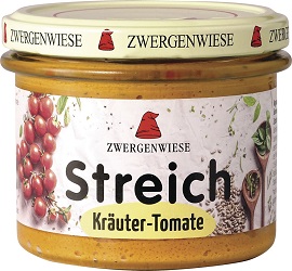 Bio Kräuter Tomate Streich  180g Zwergenwiese - Bild 1