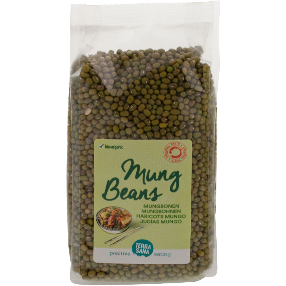 Bio Mungbohnen getrocknet, 400g Tüte TerraSana - Bild 1