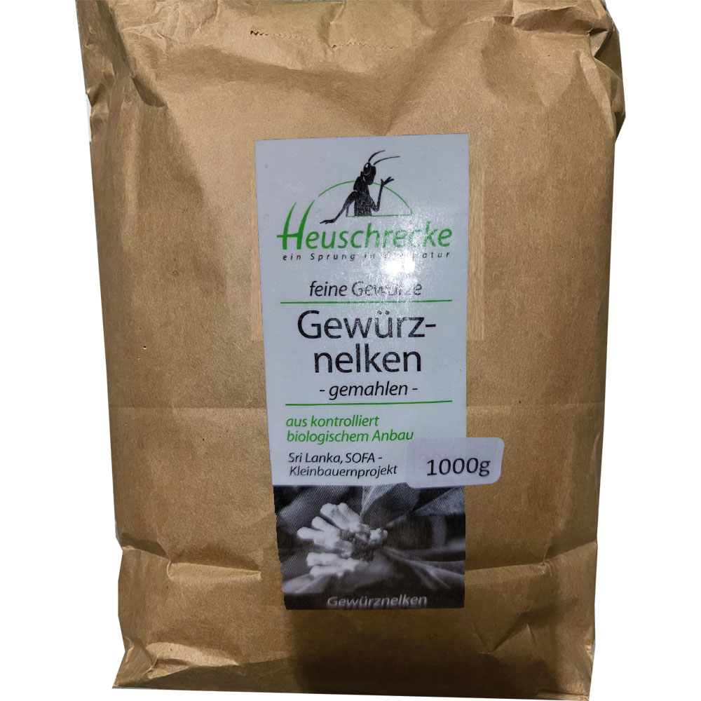 Bio Nelken, fein gemahlen, 1kg Heuschrecke - Bild 1