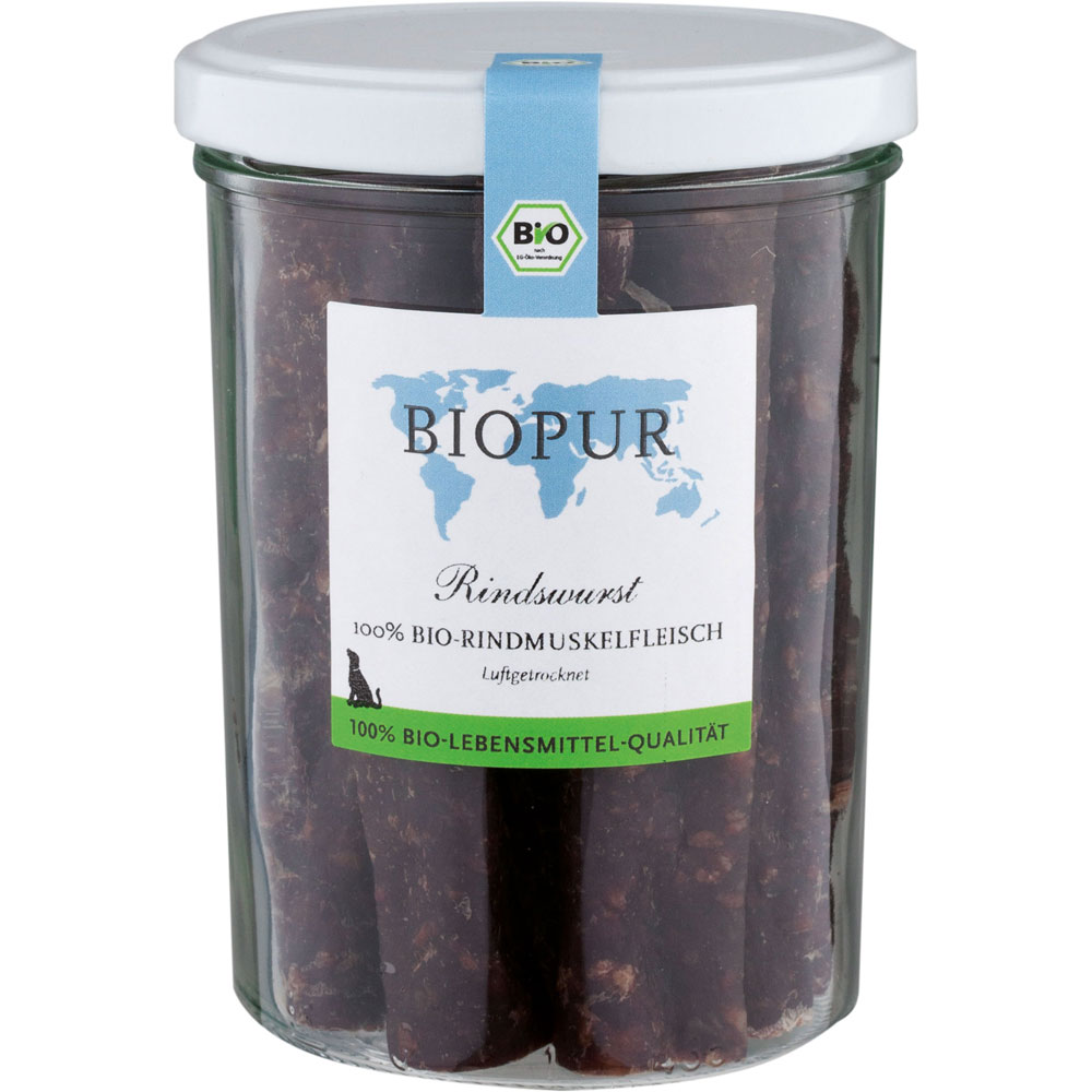 Bio Rindswurst im Glas (am St&uuml;ck) 180g BIOPUR - Bild 1