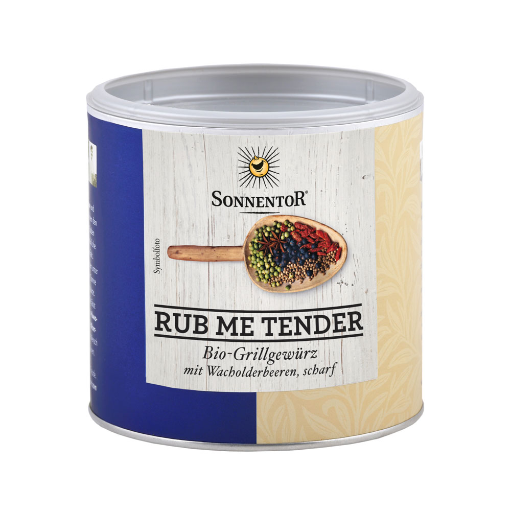 Bio Rub me Tender Grillgewürz 210g Gastrodose klein Sonnentor - Bild 1