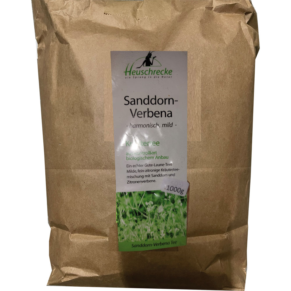 Bio Sanddorn Verbena Tee, 1kg Heuschrecke - Bild 1