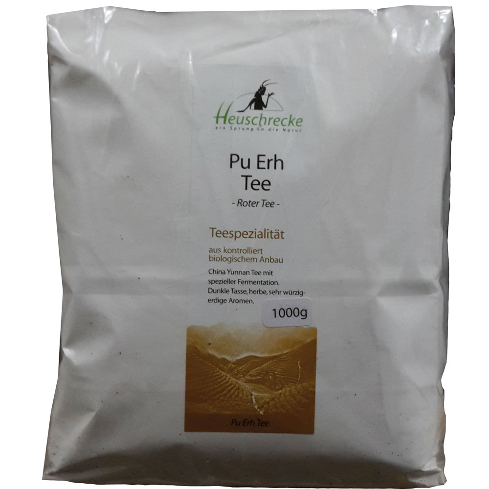 Bio Tee Pu Erh China Yunnan rot 1Kg Heuschrecke - Bild 1