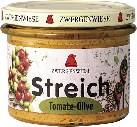Bio Tomate- Olive Streich  180g Zwergenwiese - Bild 1