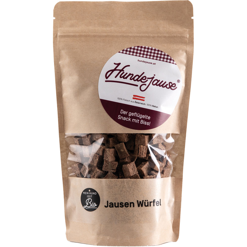 Bitte ArtNr 7369218E benutzen        Bio JausenW&uuml;rfel Wutzalan 150g Hundejause - Bild 1
