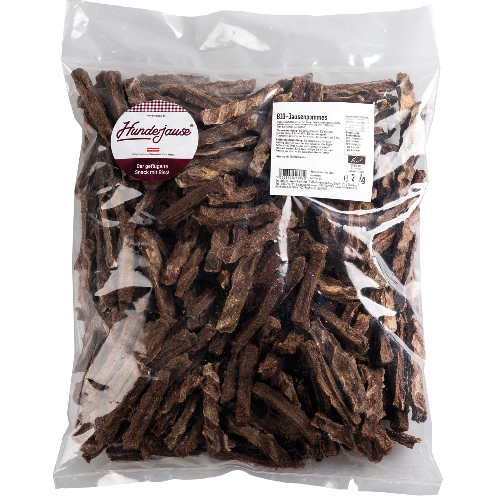 Bitte ArtNr 7369221E benutzen     Bio Hunde Leckerli Jausenpommes 2kg Hundejause - Bild 1