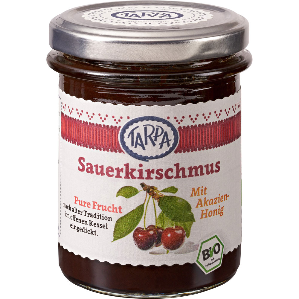 EP Sommer 2026 !!!  3er-SET Sauerkirschmus 220g Tarpa - Bild 1