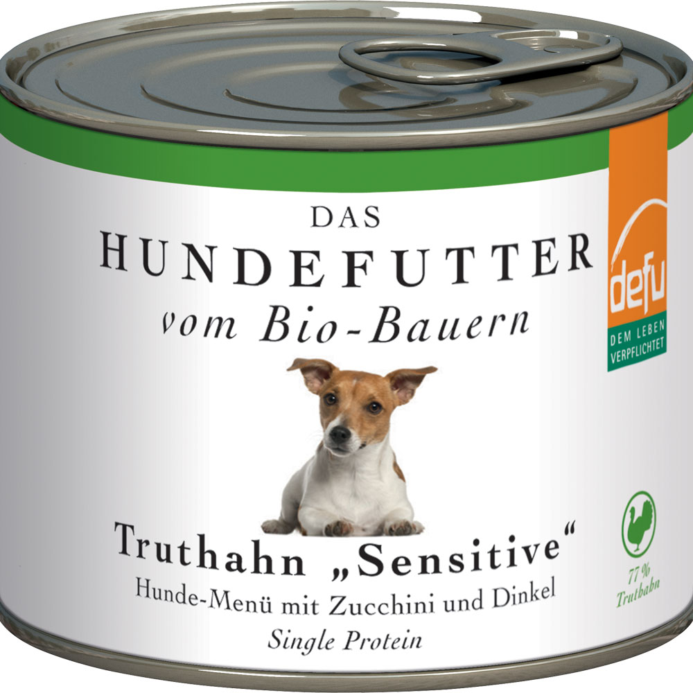 EP unklar 144er-SET Bio Hundefutter Truthahn 200g Defu - Bild 1